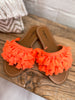 Ibiza slippers neon orange