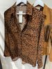 Leopard blouse rust